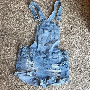 Blue Spice Light Blue Jean Shorts Distressed Casual